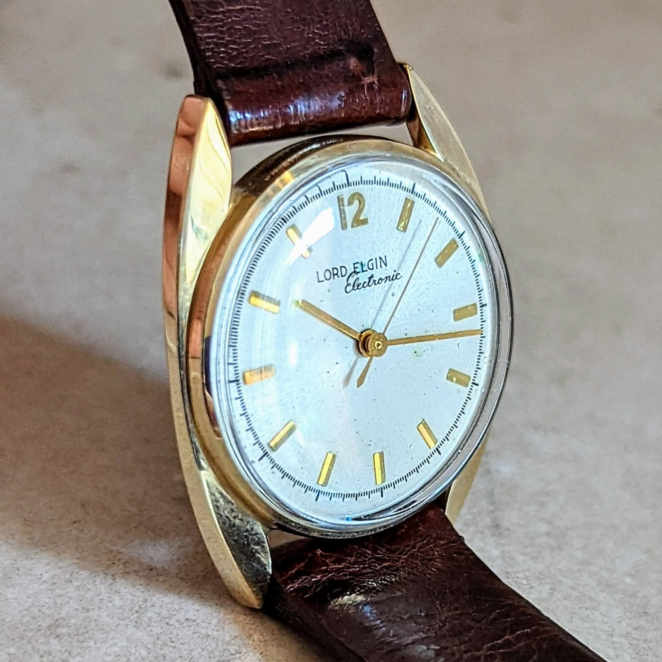 LORD ELGIN "Electronic 2” Watch Reference 2550 Vintage Wristwatch