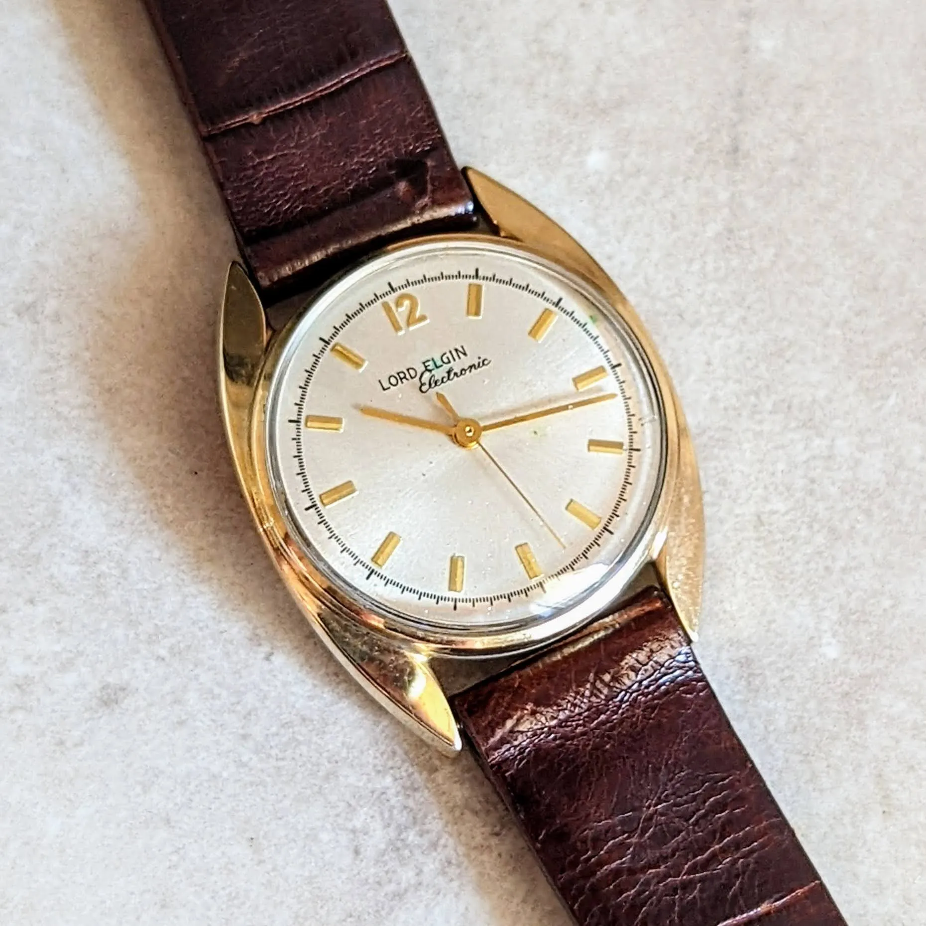 LORD ELGIN "Electronic 2” Watch Reference 2550 Vintage Wristwatch