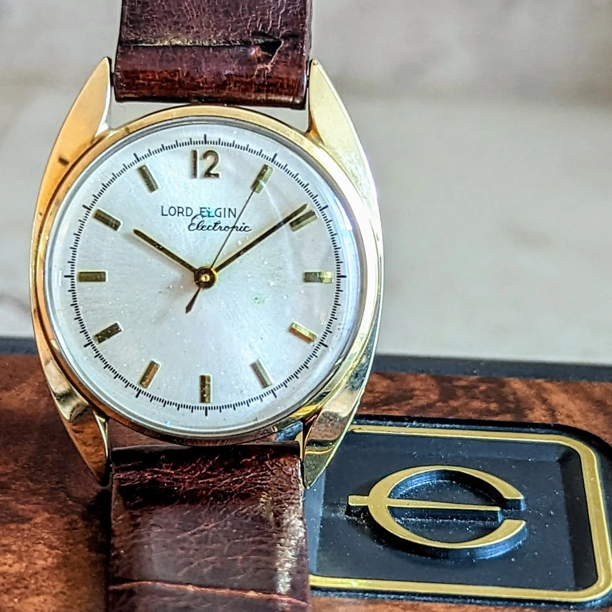 LORD ELGIN "Electronic 2” Watch Reference 2550 Vintage Wristwatch