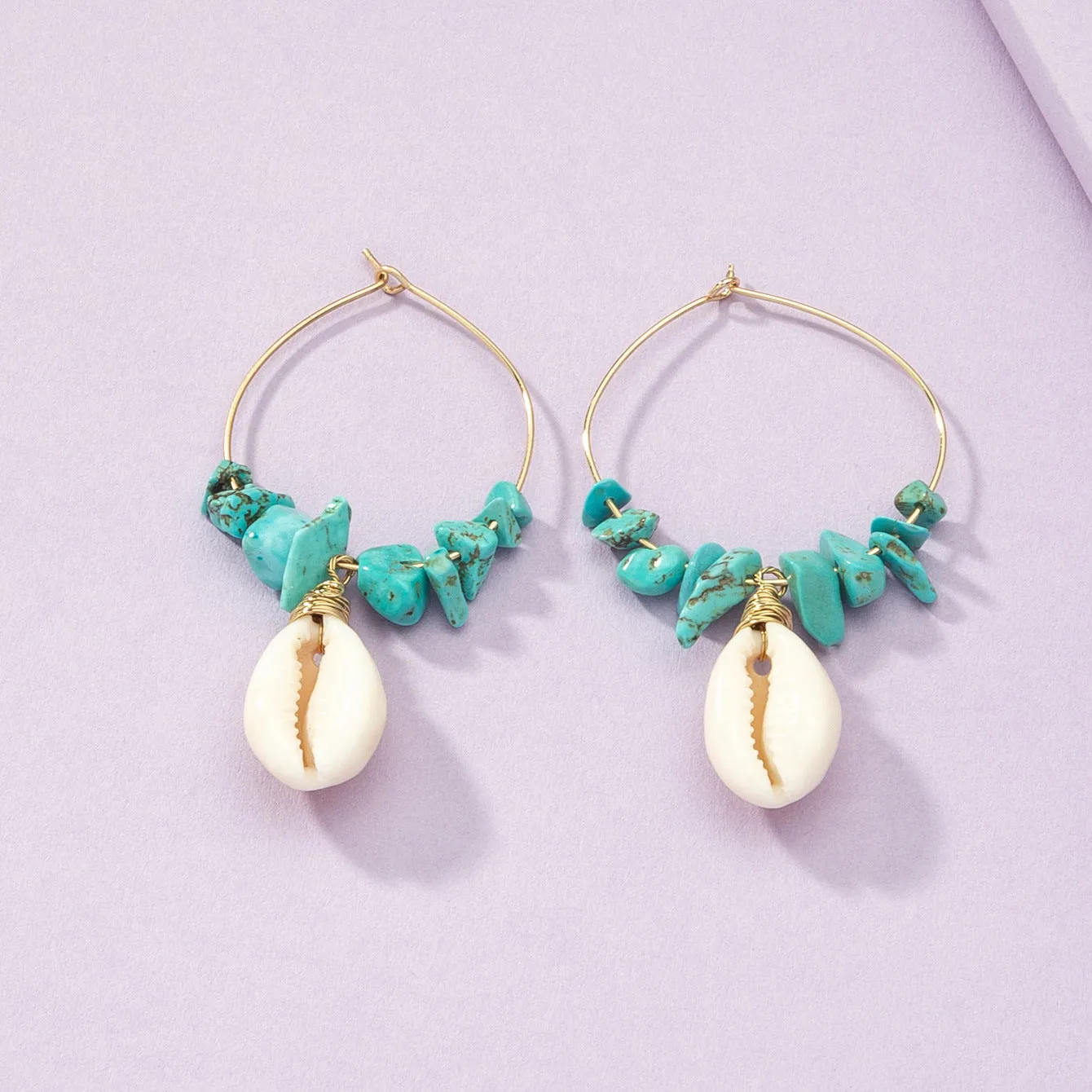 Luxe French Shell Earrings with a Sweet Twist