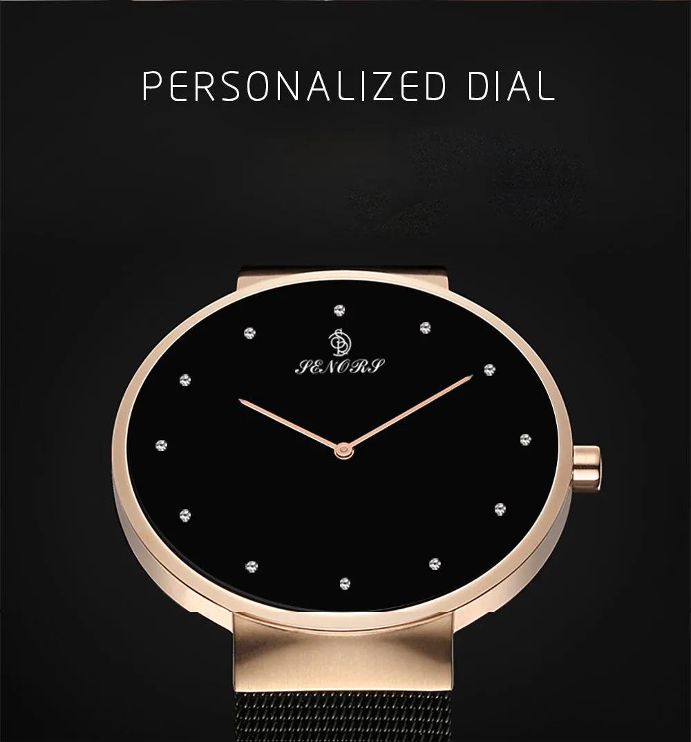 Luxury Casual Ultra-Thin Leisure Milan Strap Minimalism Ladies Watch