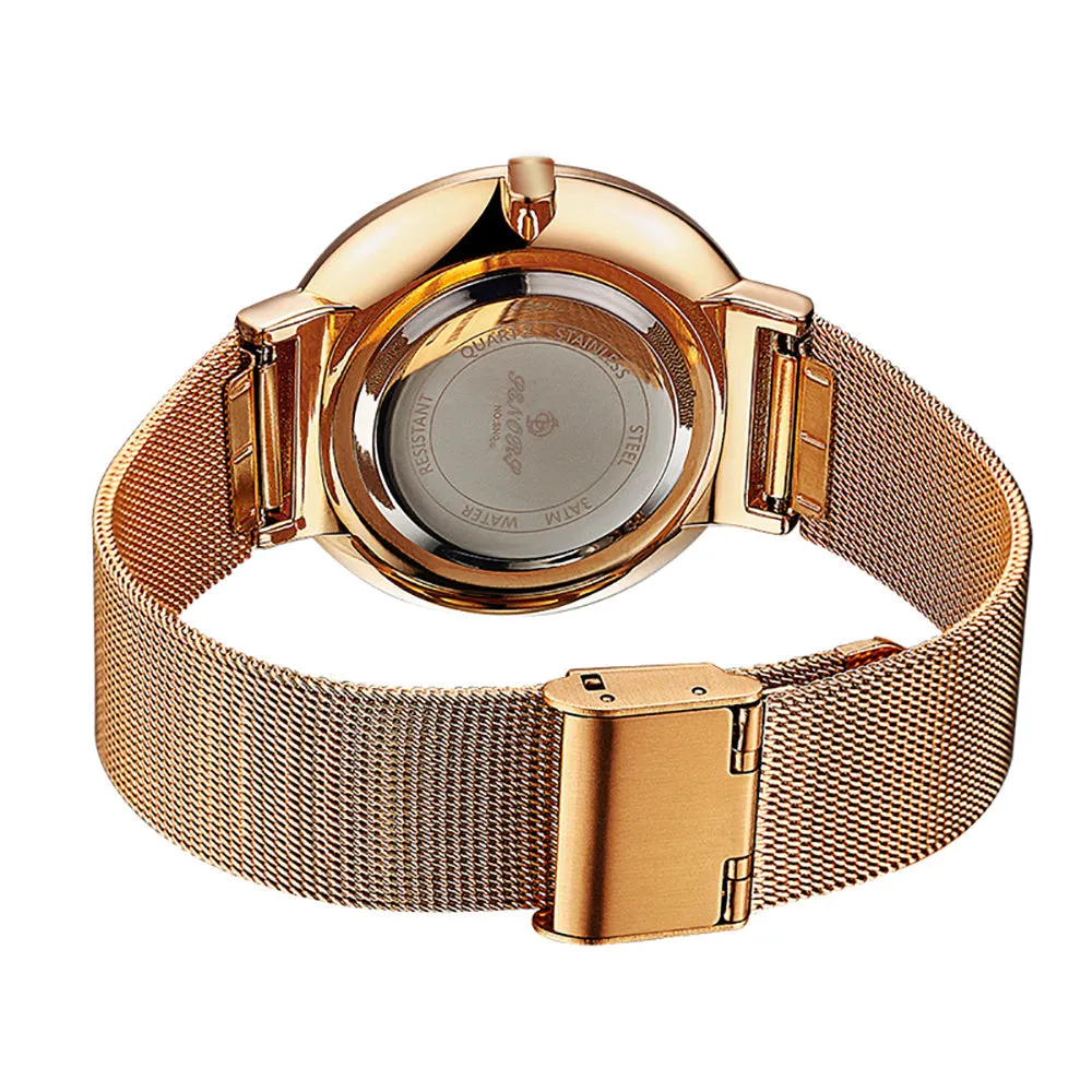 Luxury Casual Ultra-Thin Leisure Milan Strap Minimalism Ladies Watch