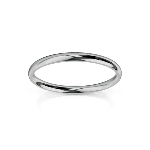 Medium Round 2.5mm - 18ct White Gold