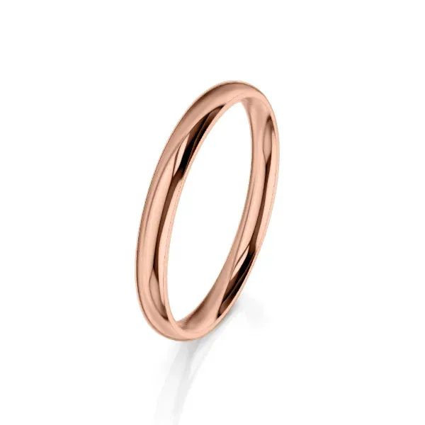 Medium Round 3mm - 9ct Rose Gold