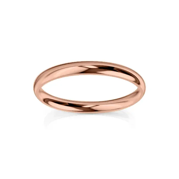 Medium Round 3mm - 9ct Rose Gold