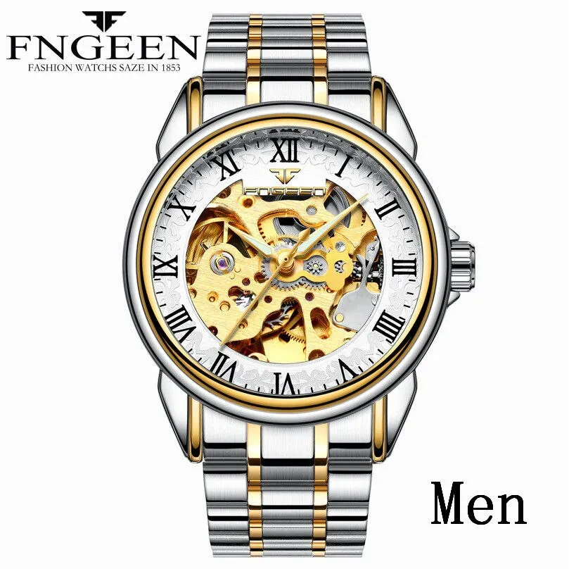 Men's Luxury Automatic Mechanical Watch | Tourbillon Clock | Gold Fashion Skeleton | Top Brand Wristwatch