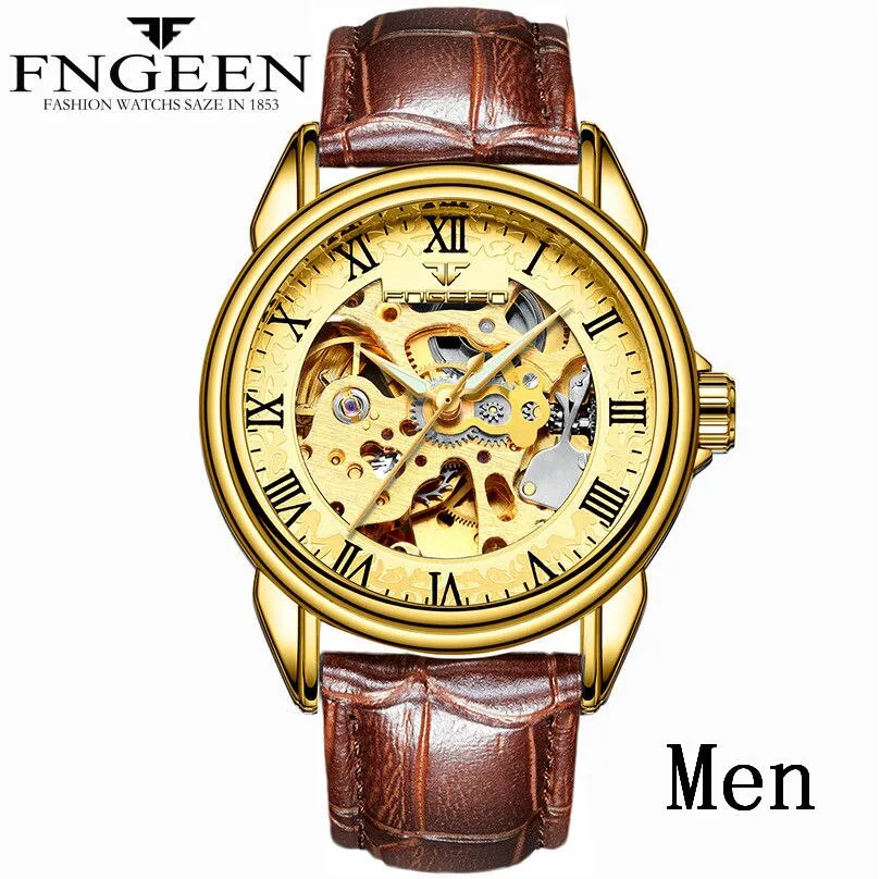 Men's Luxury Automatic Mechanical Watch | Tourbillon Clock | Gold Fashion Skeleton | Top Brand Wristwatch