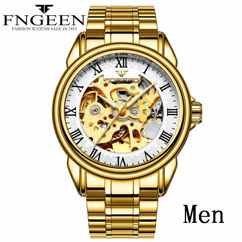 Men's Luxury Automatic Mechanical Watch | Tourbillon Clock | Gold Fashion Skeleton | Top Brand Wristwatch