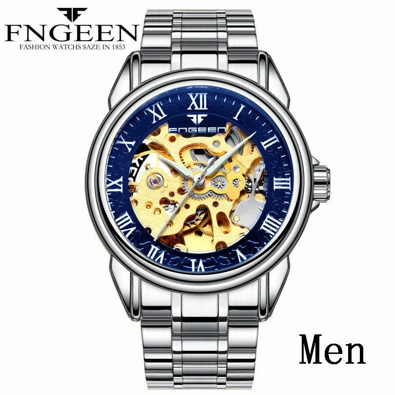 Men's Luxury Automatic Mechanical Watch | Tourbillon Clock | Gold Fashion Skeleton | Top Brand Wristwatch