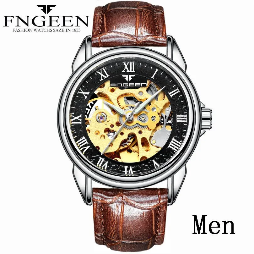 Men's Luxury Automatic Mechanical Watch | Tourbillon Clock | Gold Fashion Skeleton | Top Brand Wristwatch
