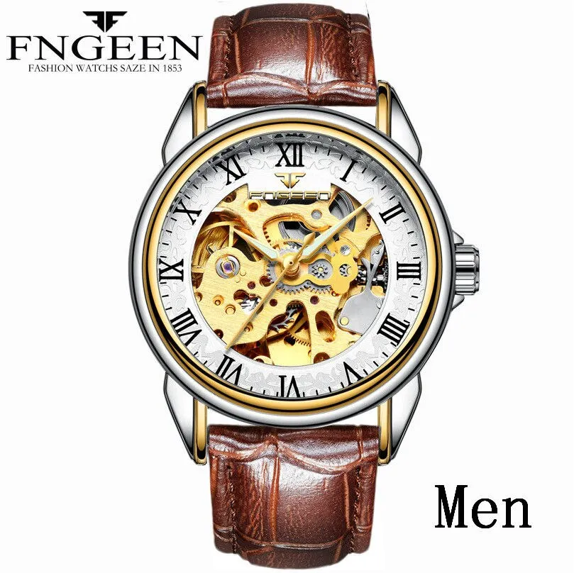 Men's Luxury Automatic Mechanical Watch | Tourbillon Clock | Gold Fashion Skeleton | Top Brand Wristwatch