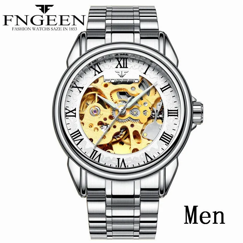 Men's Luxury Automatic Mechanical Watch | Tourbillon Clock | Gold Fashion Skeleton | Top Brand Wristwatch