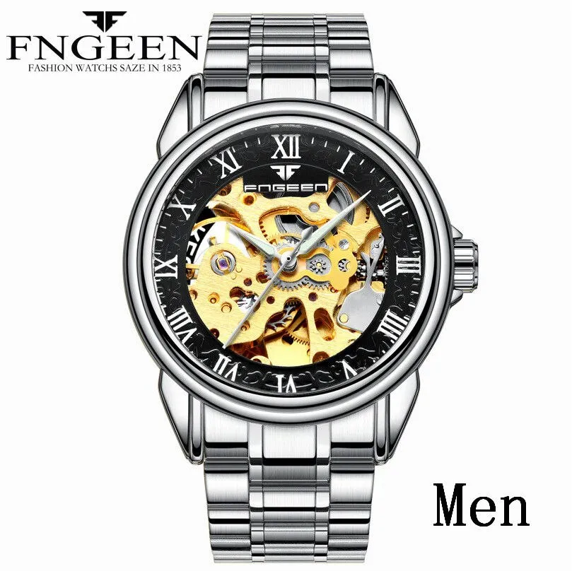 Men's Luxury Automatic Mechanical Watch | Tourbillon Clock | Gold Fashion Skeleton | Top Brand Wristwatch