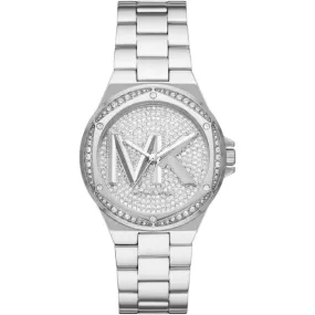 Michael Kors Lennox Silver Stainless Steel Silver Dial Quartz Watch for Ladies - MK7234
