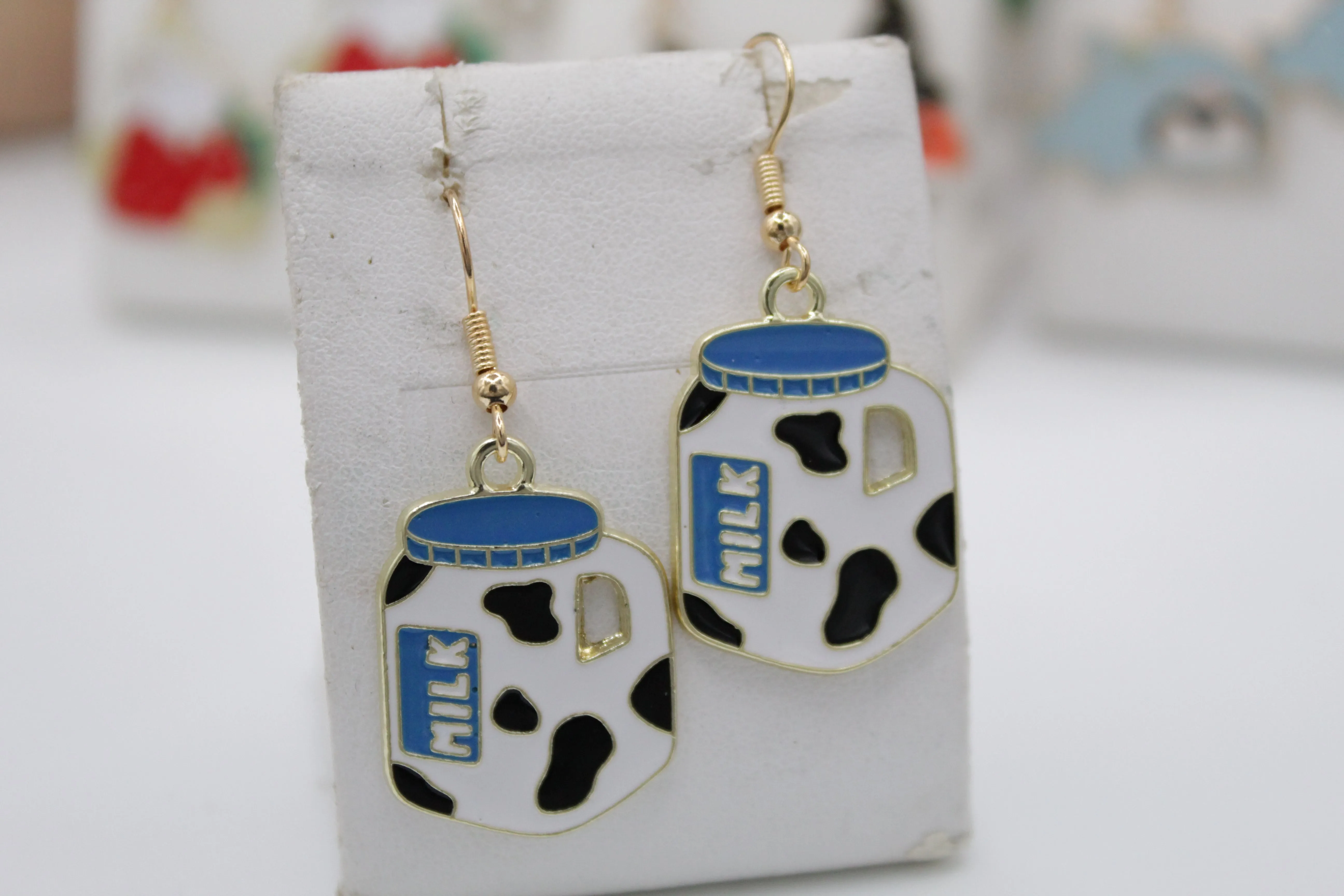 Milk earrings