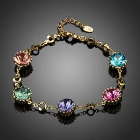Multicolor Muffin Chain Bracelet