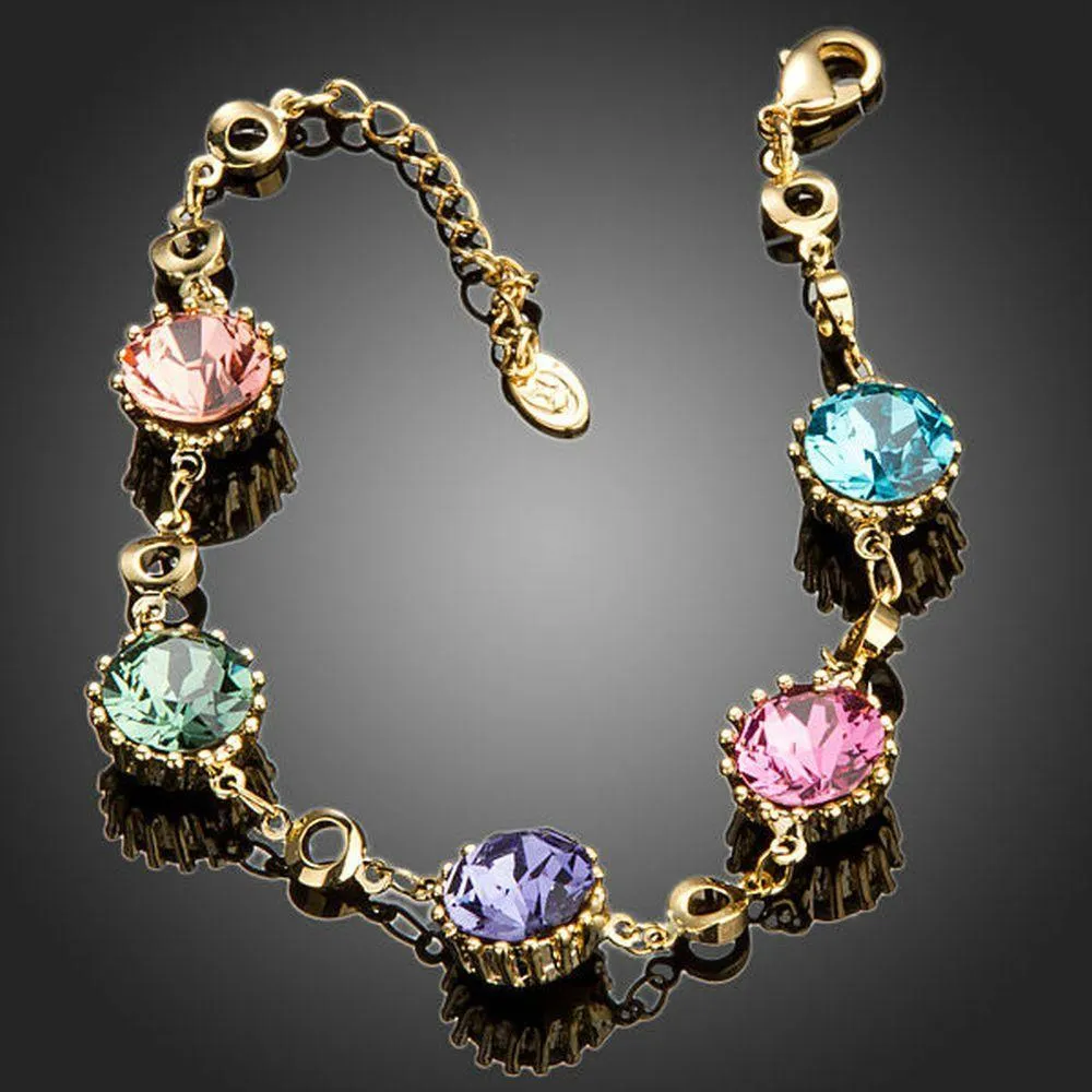 Multicolor Muffin Chain Bracelet