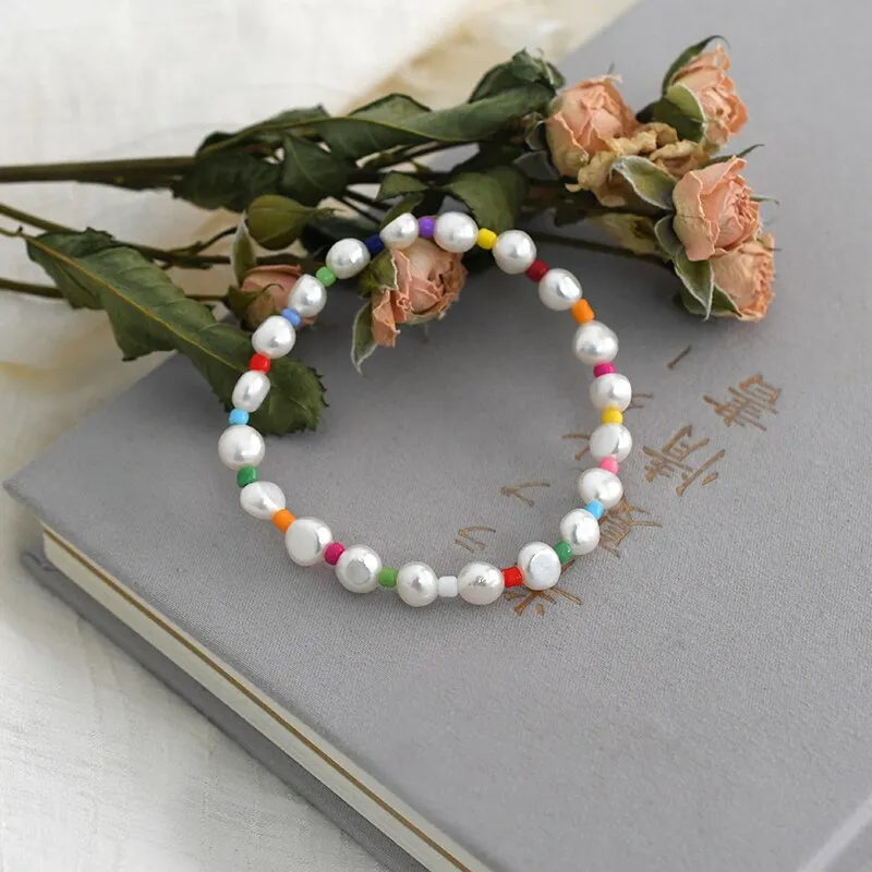 Natural freshwater pearl bracelet Gold Wedding Women Jewlery