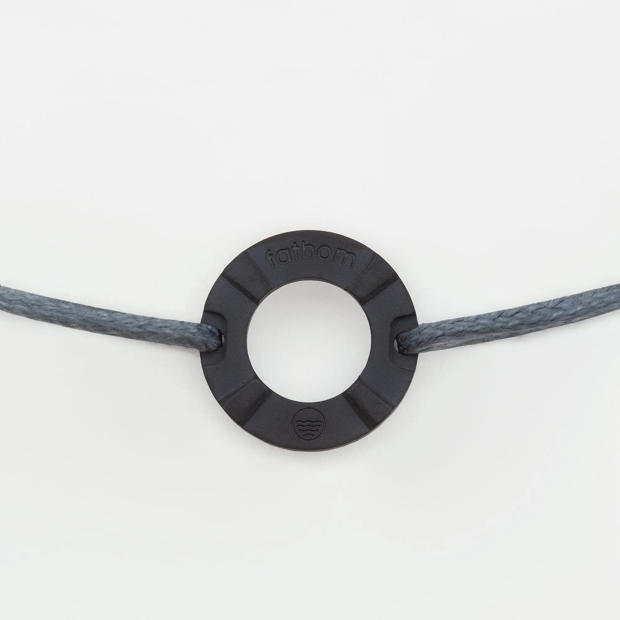 NOUMEA Mens Womens Buoy Charm String Friendship Bracelets Love His and Hers For Men and Women Matte Black Grey