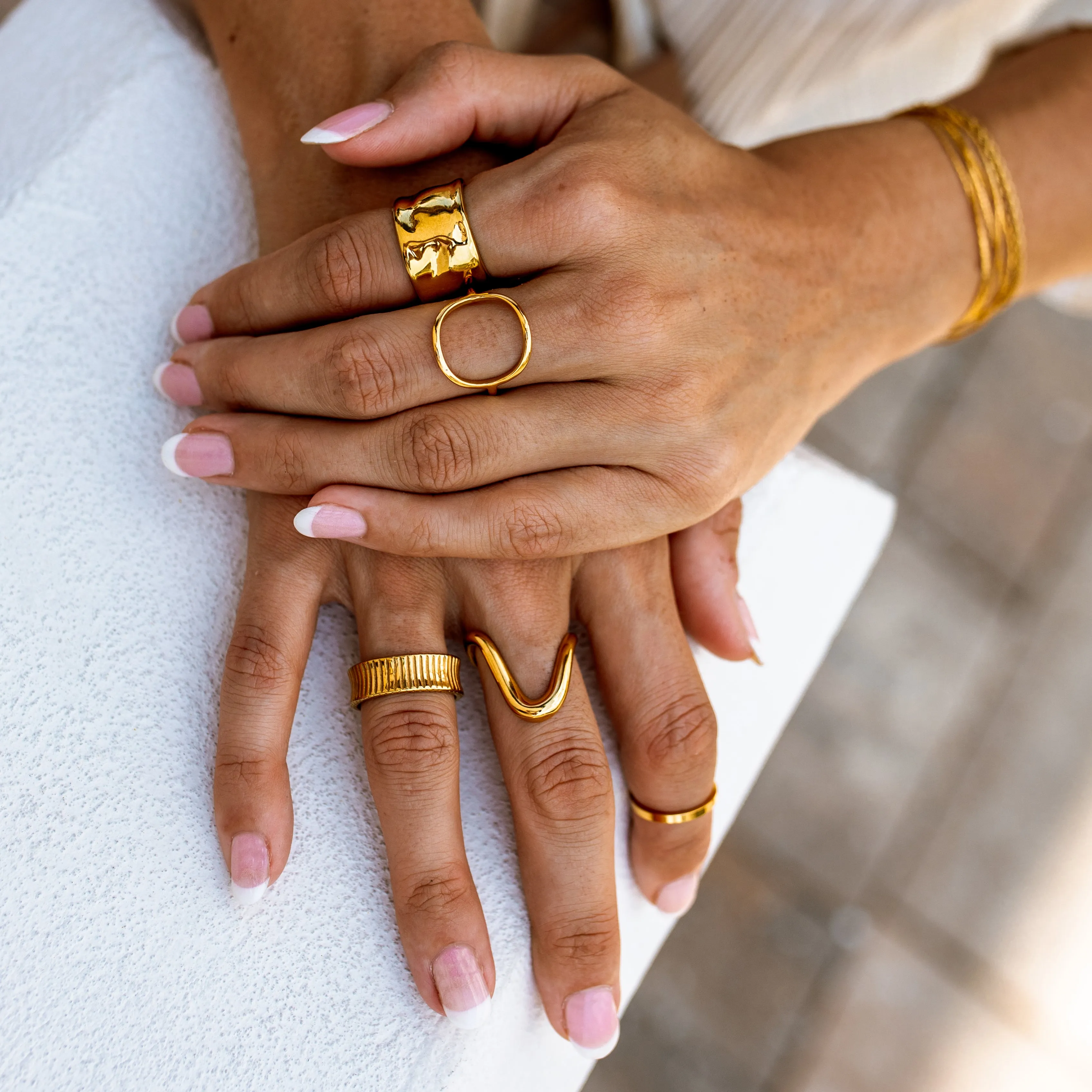 Ocean Ave Ring Gold