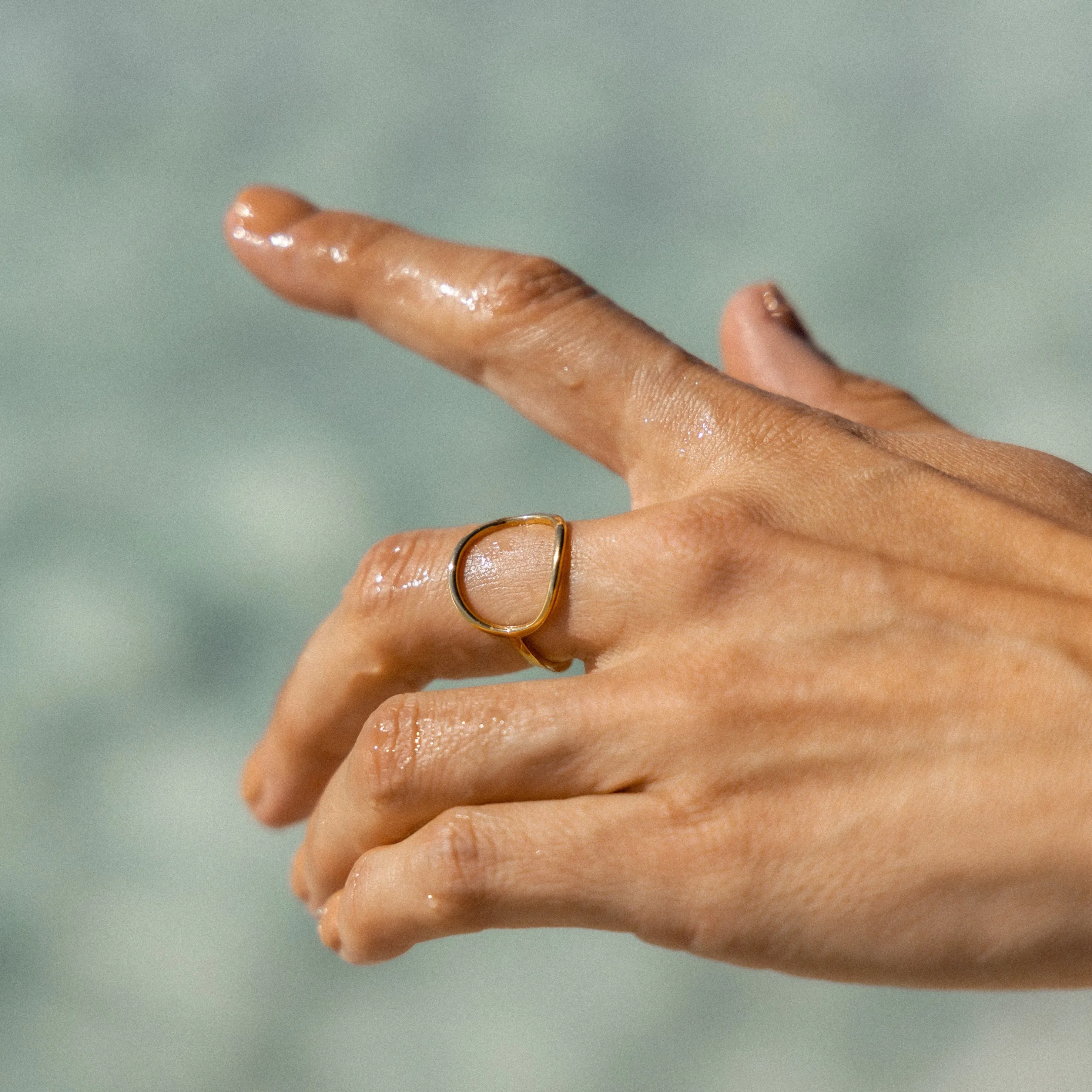 Ocean Ave Ring Gold