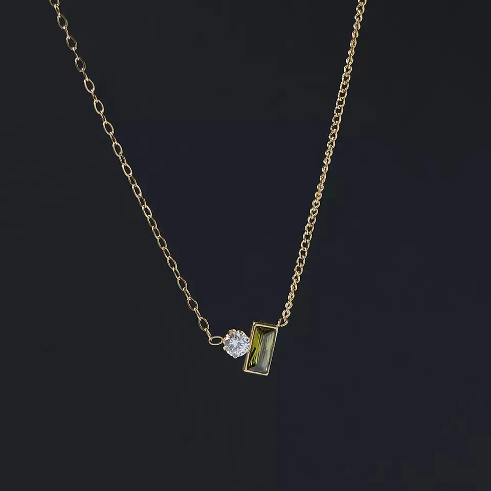 Olive Retro Necklace