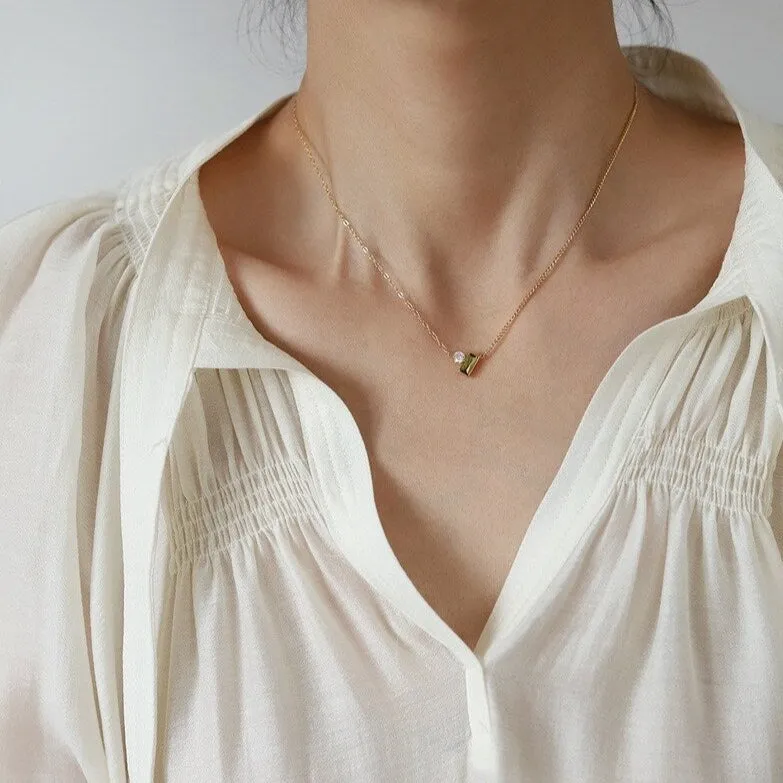 Olive Retro Necklace
