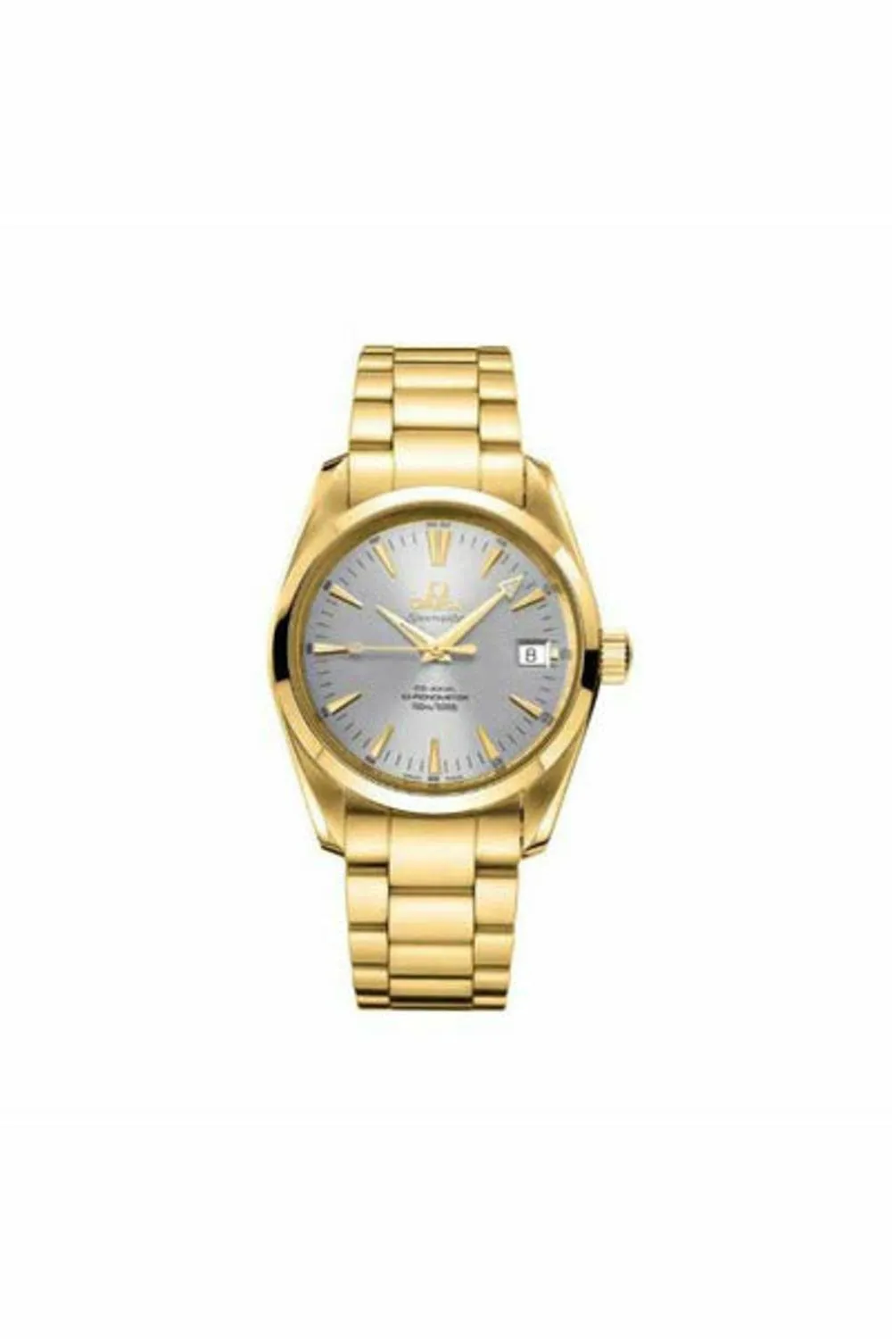 omega speedmaster aqua terra big-size chronometer 42.2mm 18k yellow gold men's watch