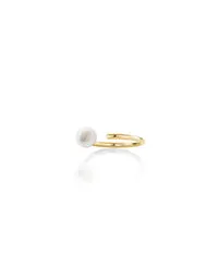 PEARL RING SILVER PLATED