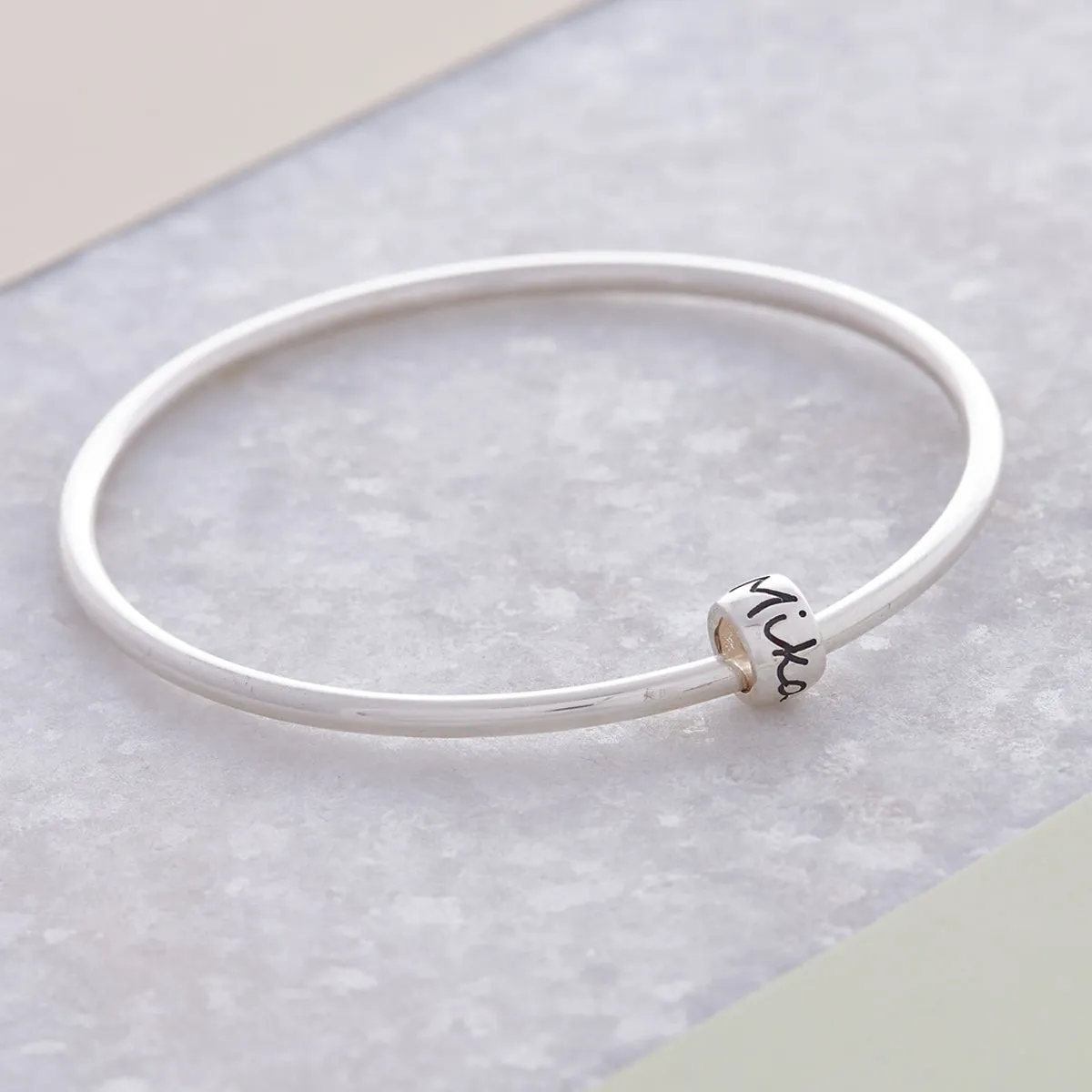 Personalised Silver Mojo Charm Bead