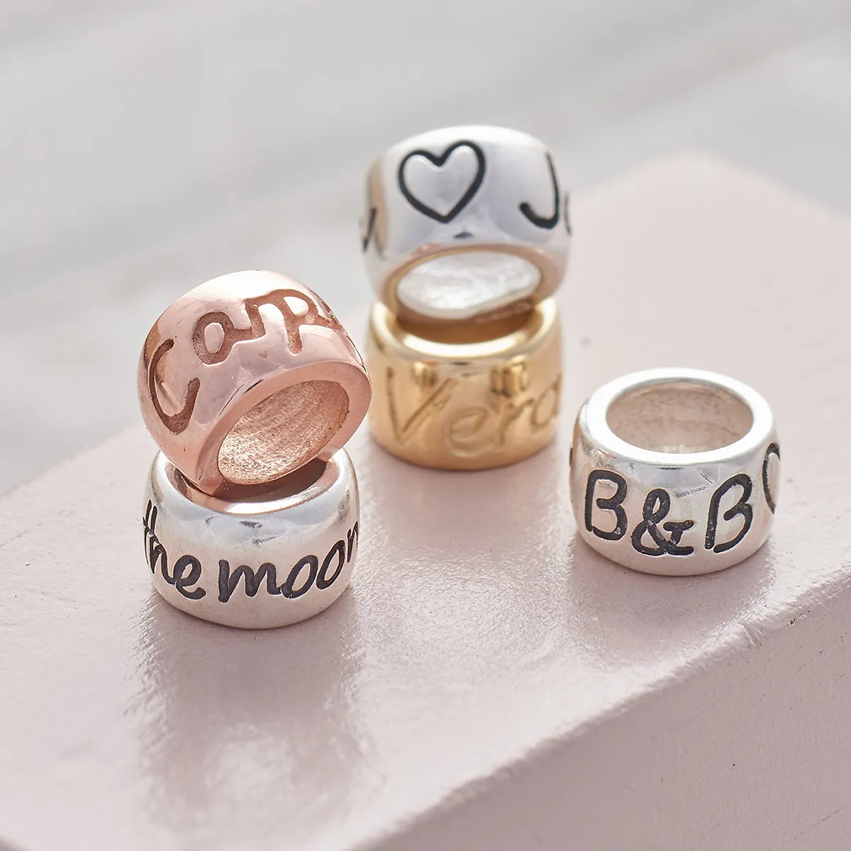 Personalised Silver Mojo Charm Bead