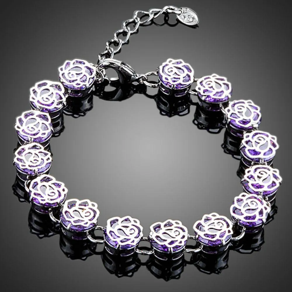 Purple Clasp Lobster Bracelet