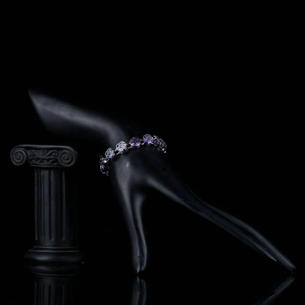 Purple Clasp Lobster Bracelet