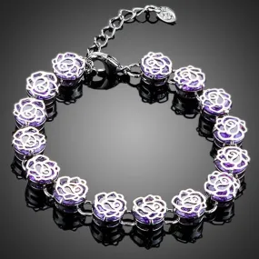 Purple Clasp Lobster Bracelet