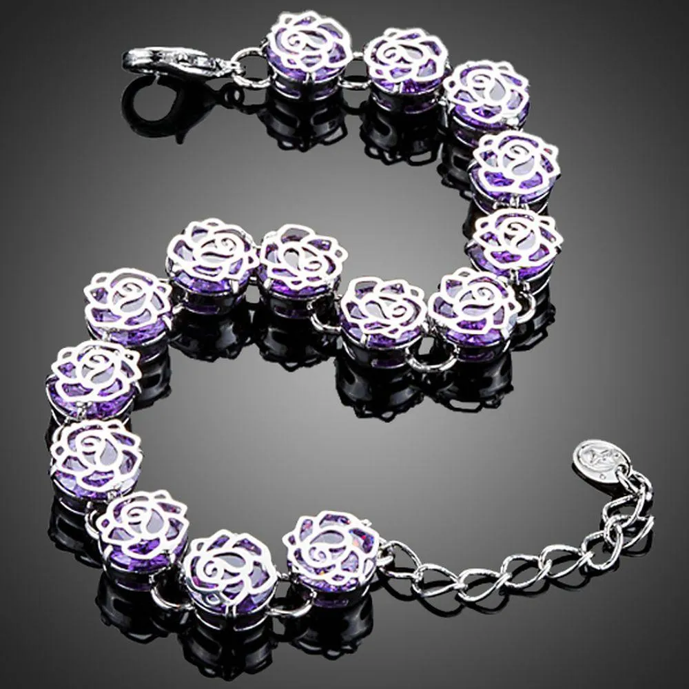 Purple Clasp Lobster Bracelet