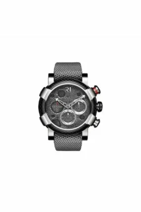 romain jerome moon-dna moon dust steel mood chronograph 46mm stainless steel men's watch