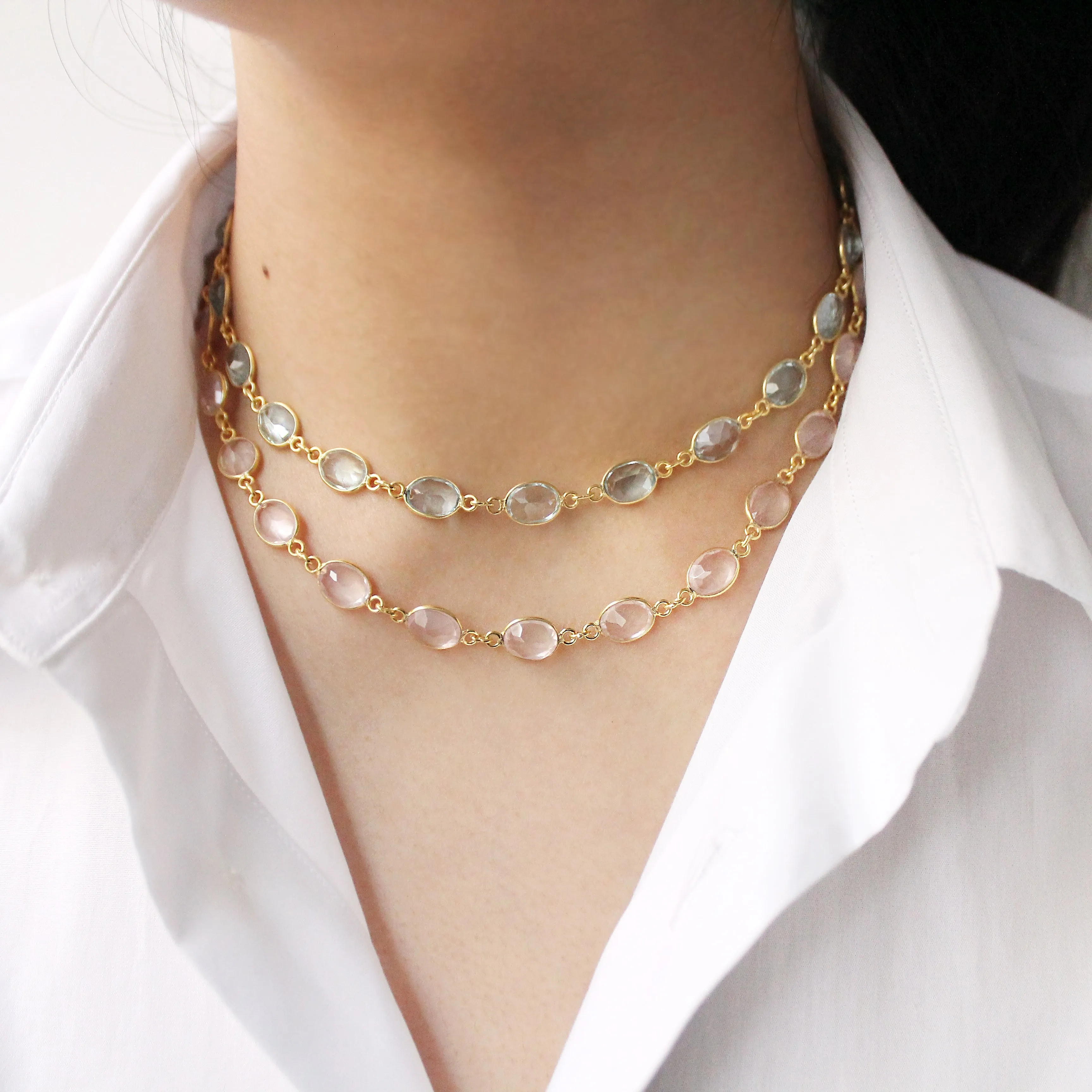 Rose Quartz Vivian Necklace