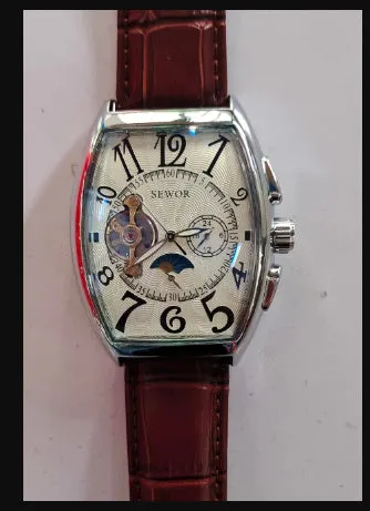 Si SEWOR Men Mechanical Watches Tourbillon Watch