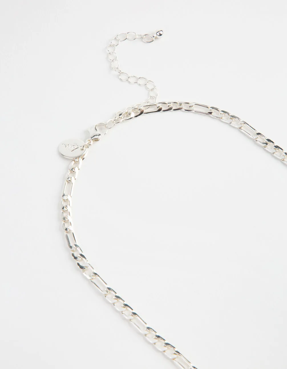 Silver 5mm Figaro Link Necklace