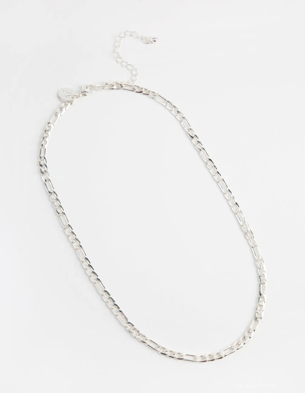 Silver 5mm Figaro Link Necklace