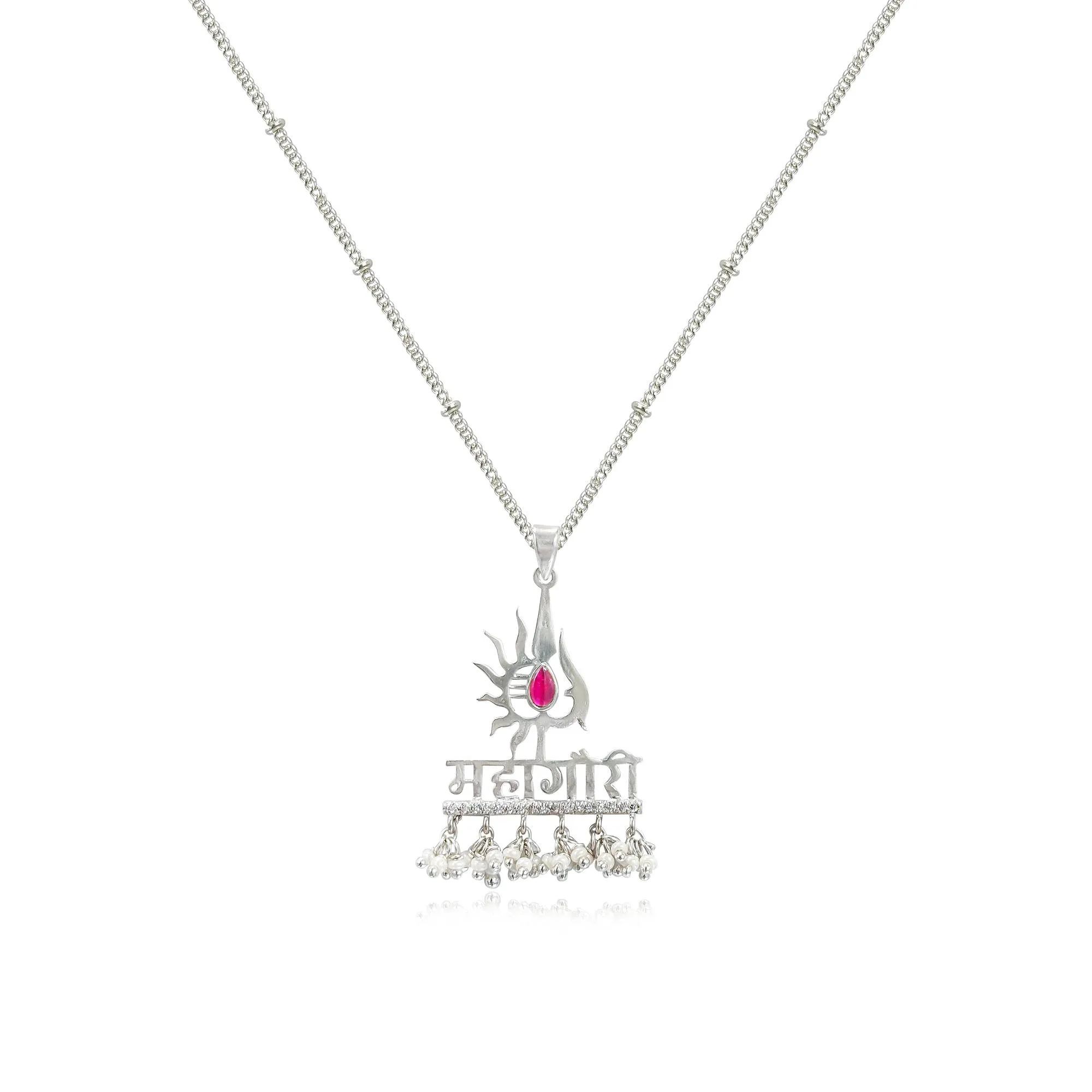 Silver Mahagauri necklace