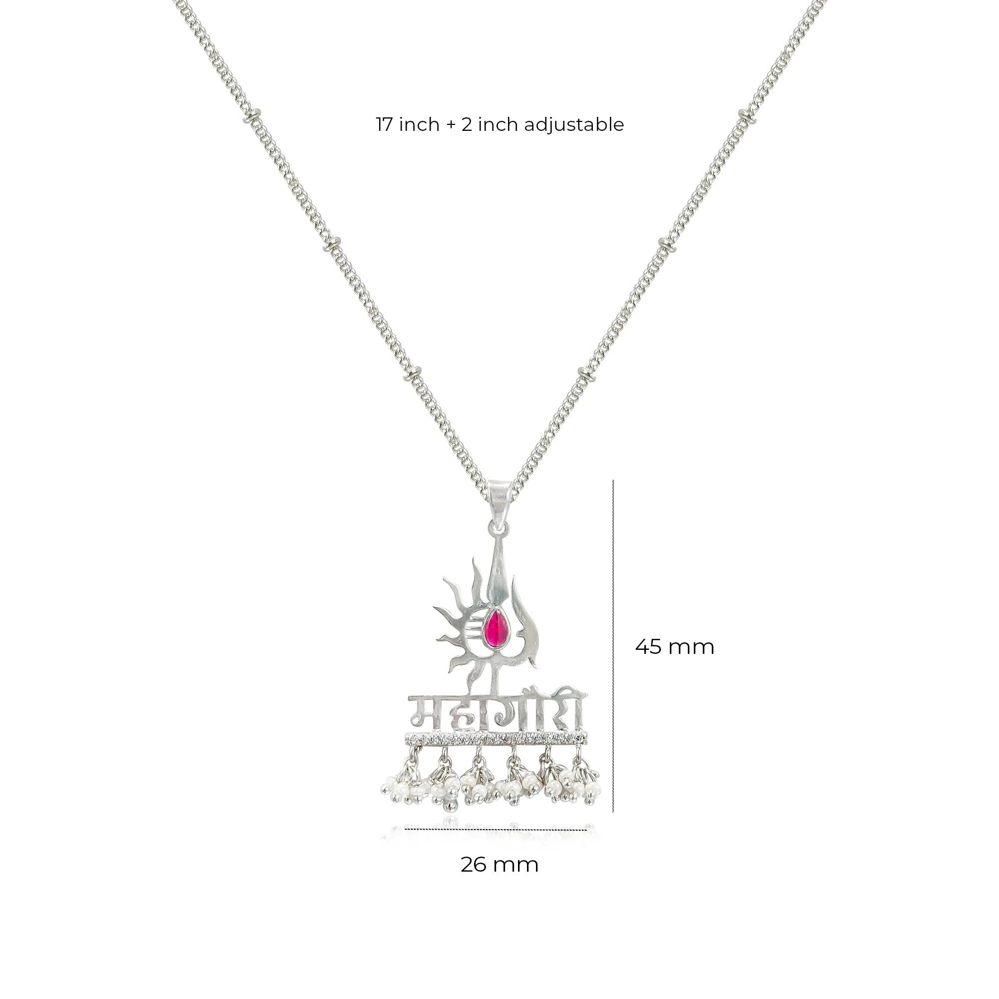 Silver Mahagauri necklace