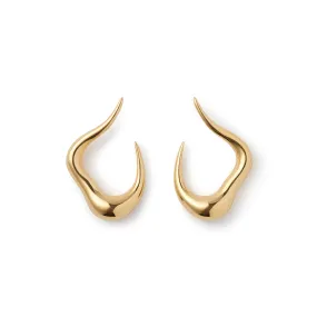 Small Bold Stream Open Earrings
