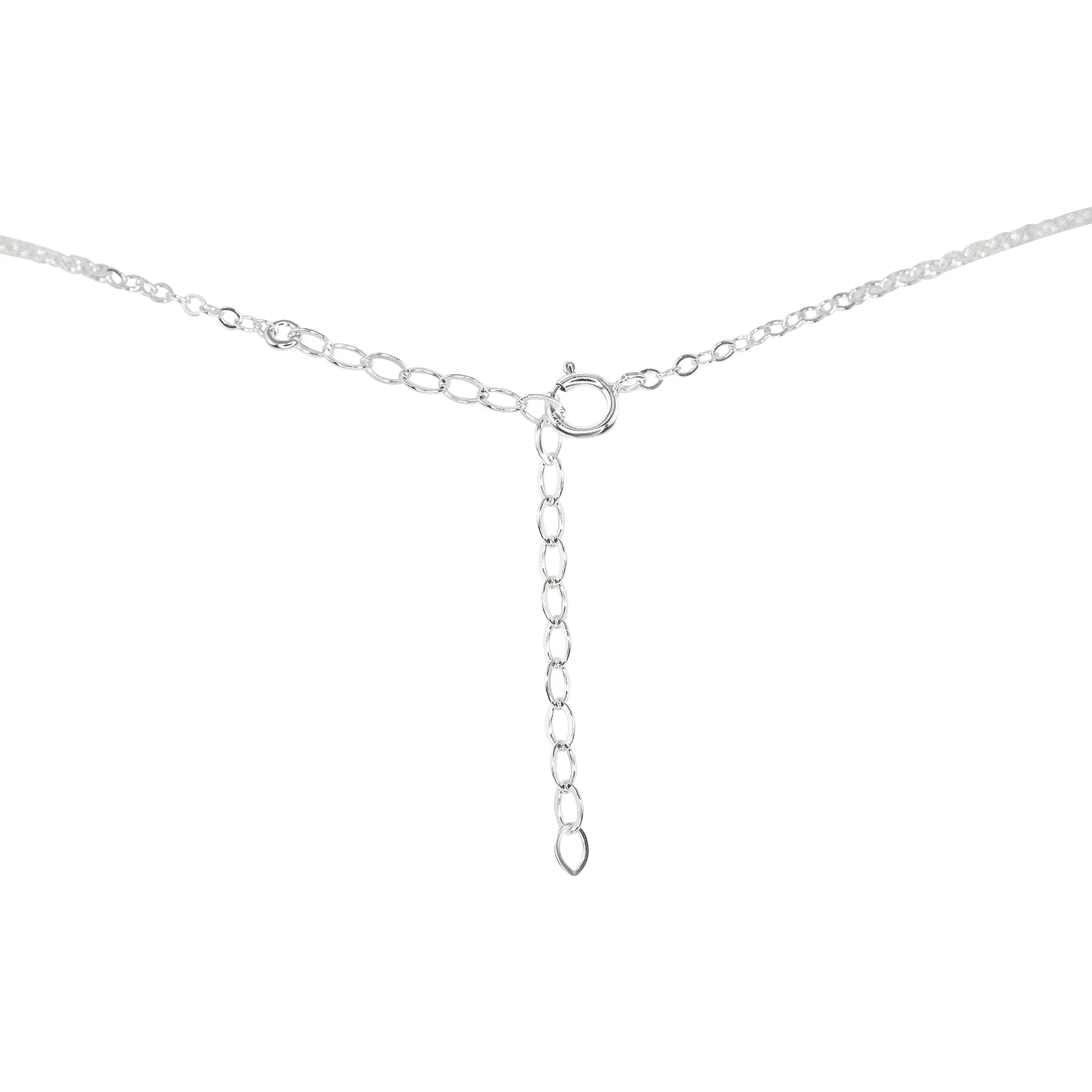 Sparkling Blue Lace Agate Faceted Bead Bar Necklace