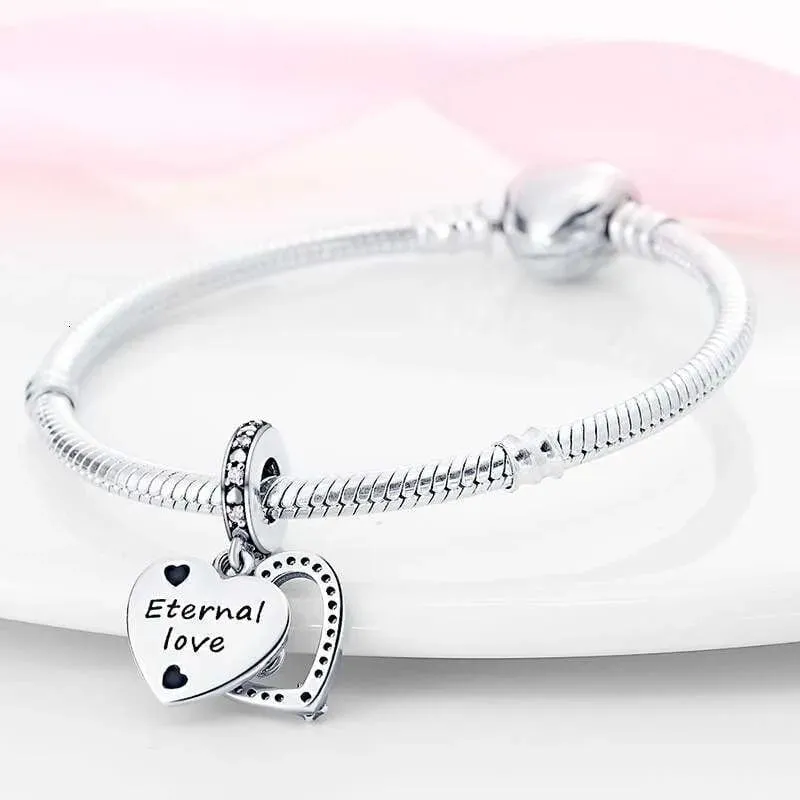 Sparkling Pink Heart Charm
