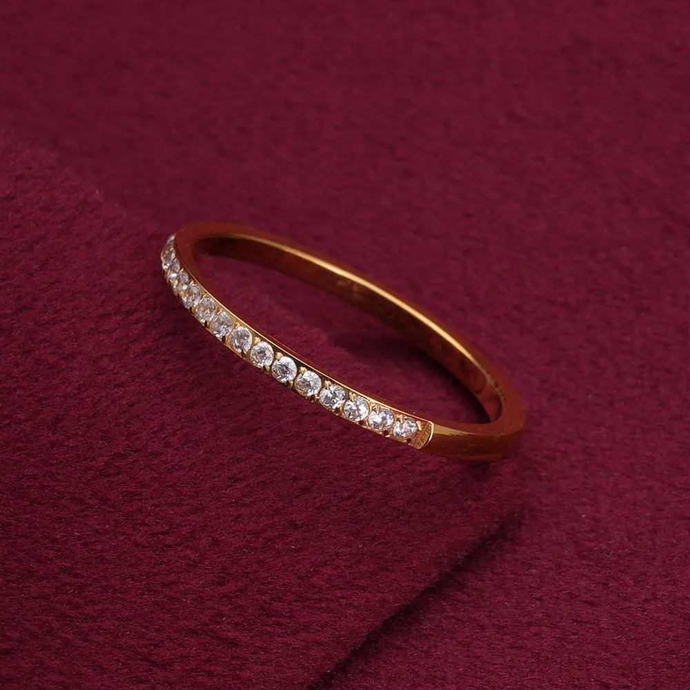 Sparkling Serenity Gold Ring