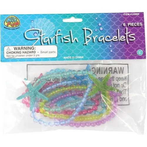 Starfish Bracelets (Pack of 6)