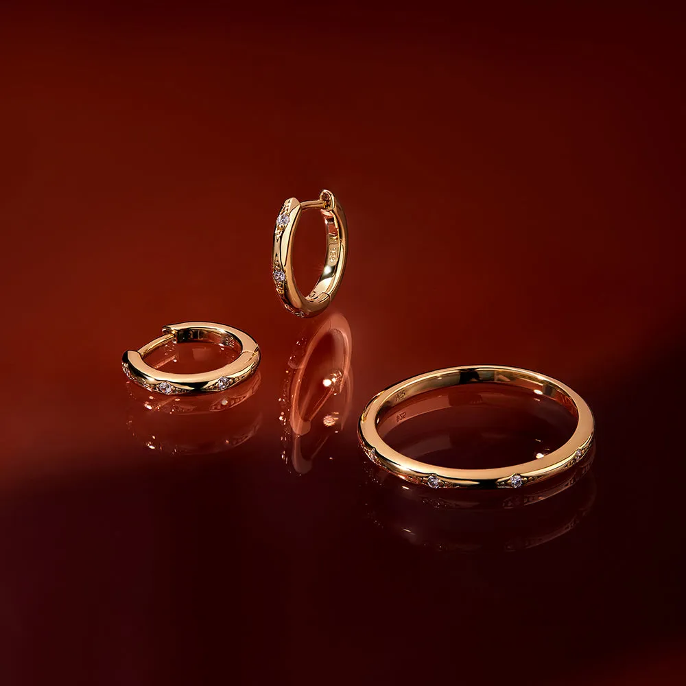 Steph Ring Sterling Silver - Gold