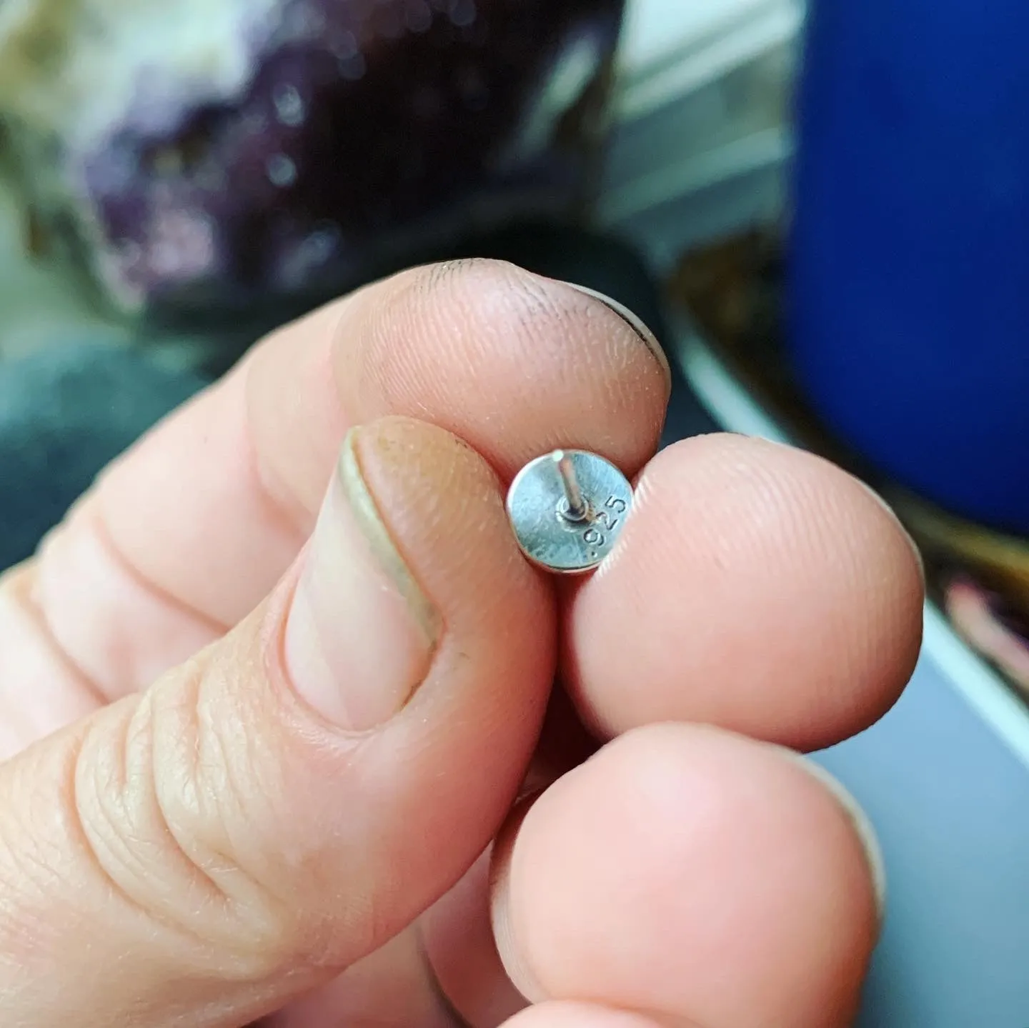 Sterling Silver Moon Man Posts