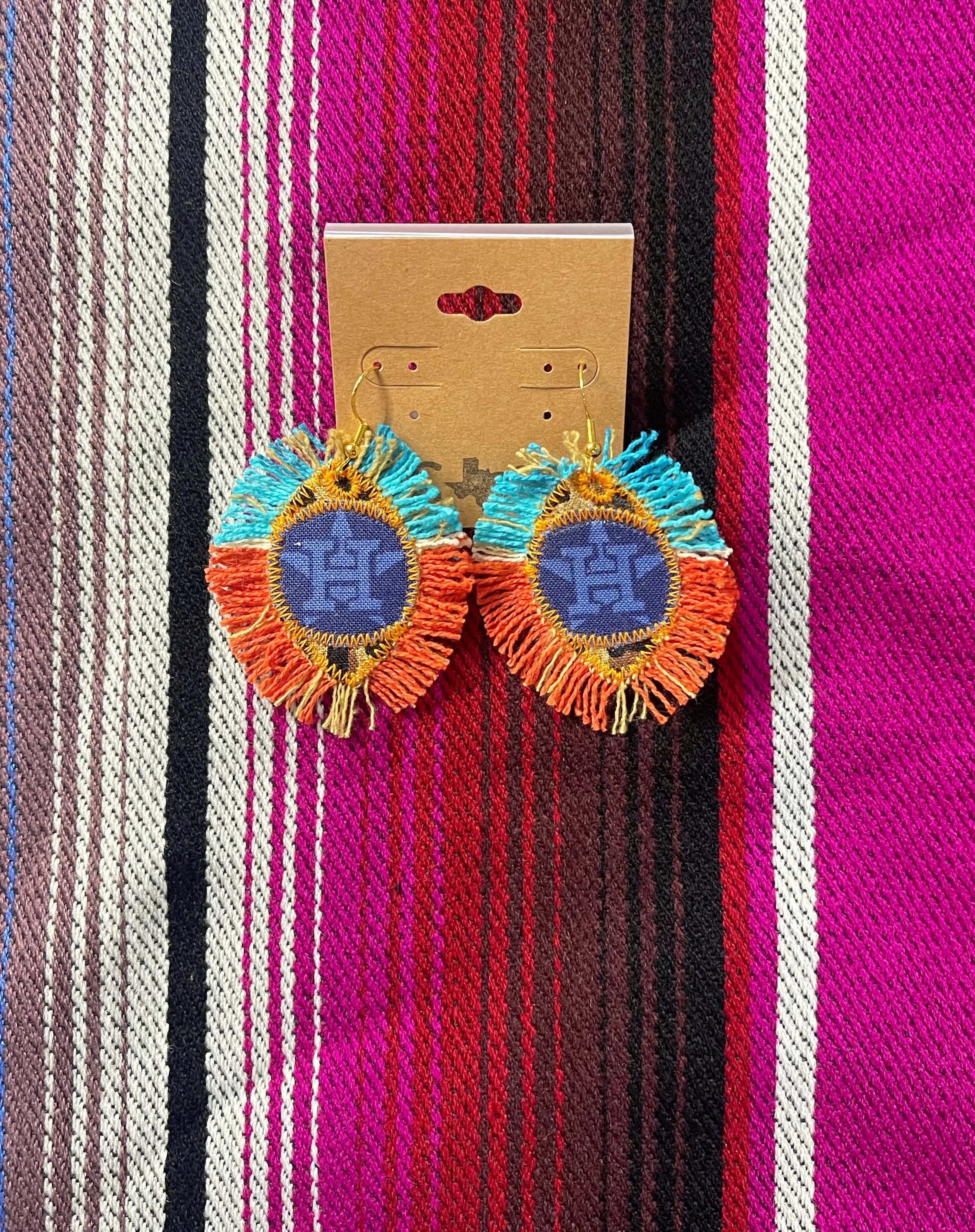 Sweet Serape Leopard HTOWN Earrings [3 sizes]
